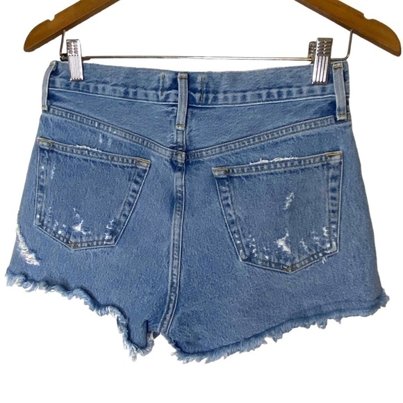 Agolde Parker Vintage Cut Off Denim Shorts - Picture 8 of 13